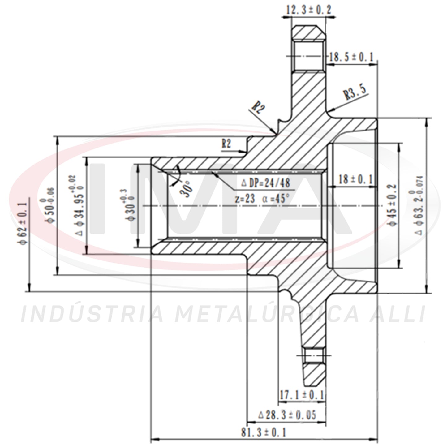 Front Wheel Hub (forged)