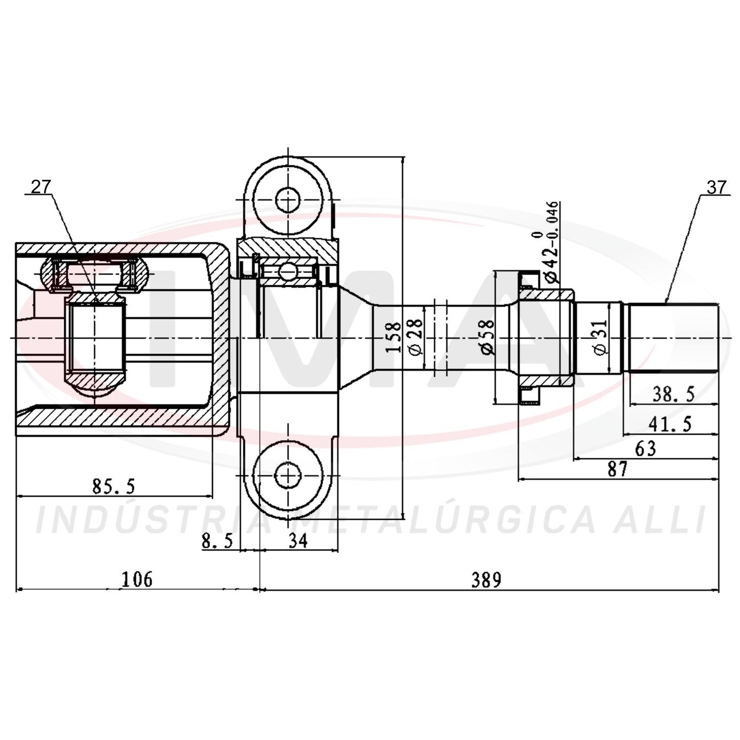 Garfo da Tulipa - Dianteiro Direito com Trizeta