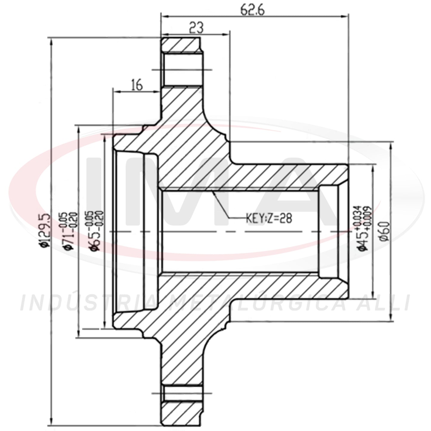 Front Wheel Hub (forged)