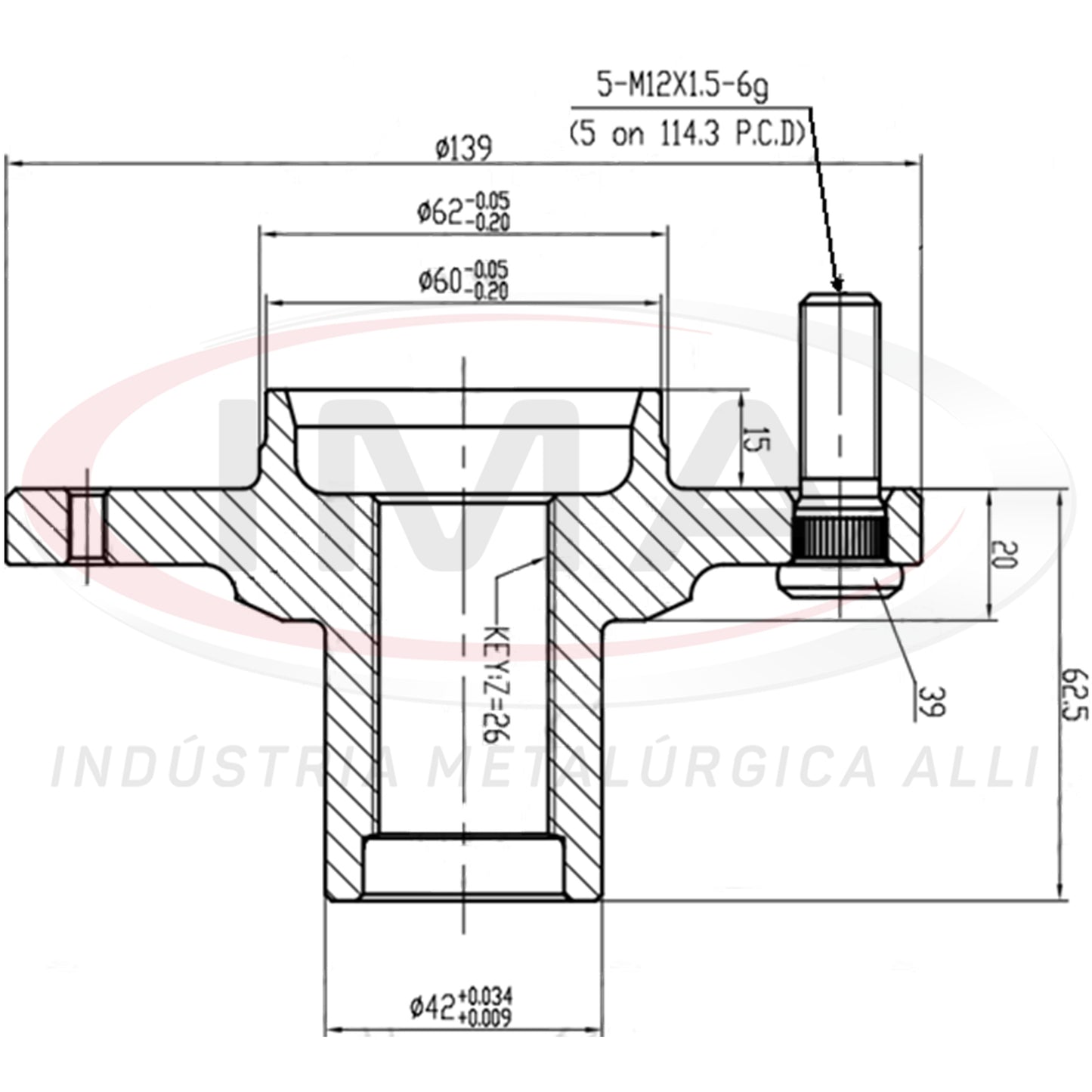 Front Wheel Hub (forged)