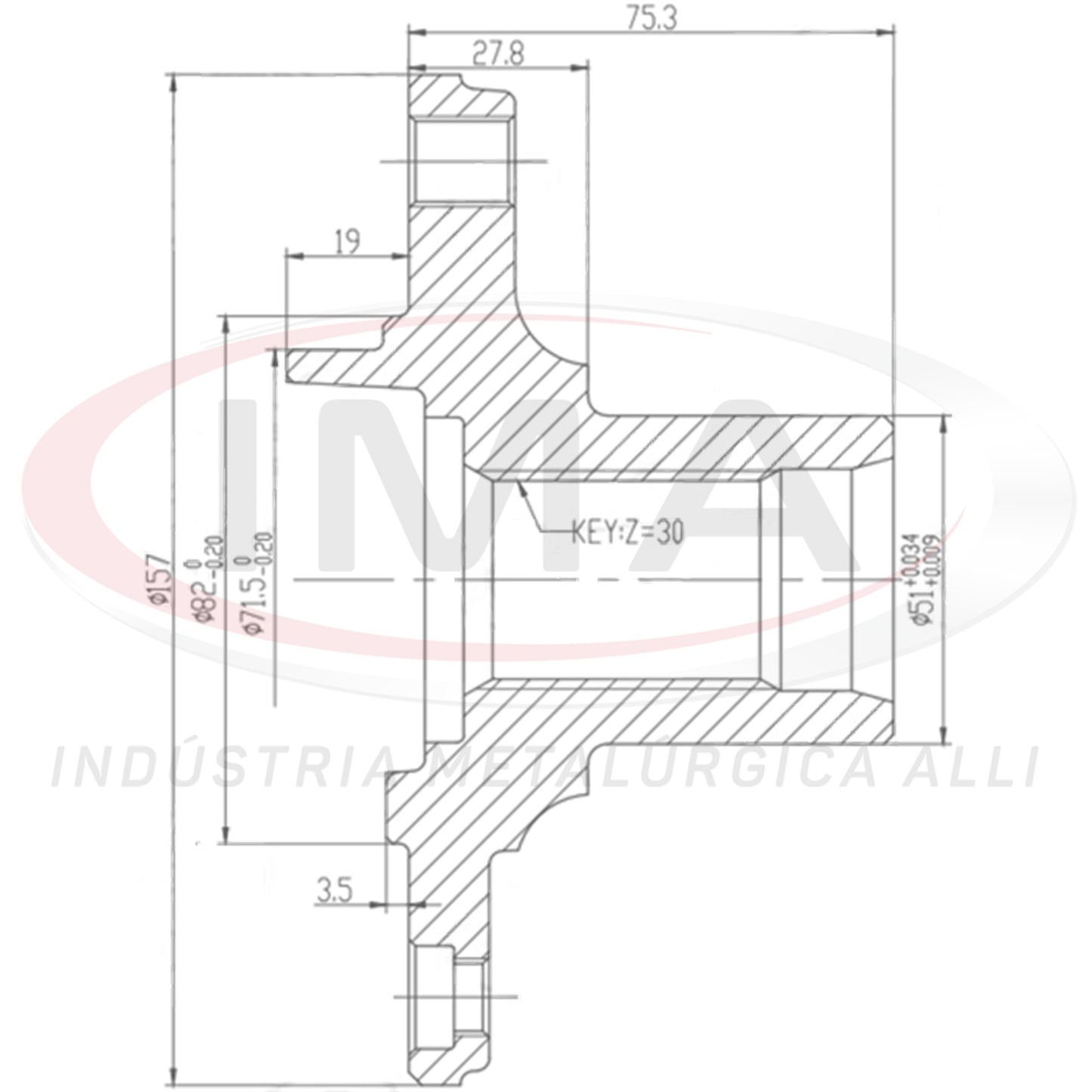 Front Wheel Hub (forged) with Bearing