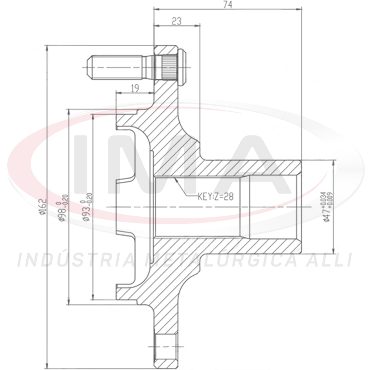 Cubo de Roda Dianteiro (forjado)