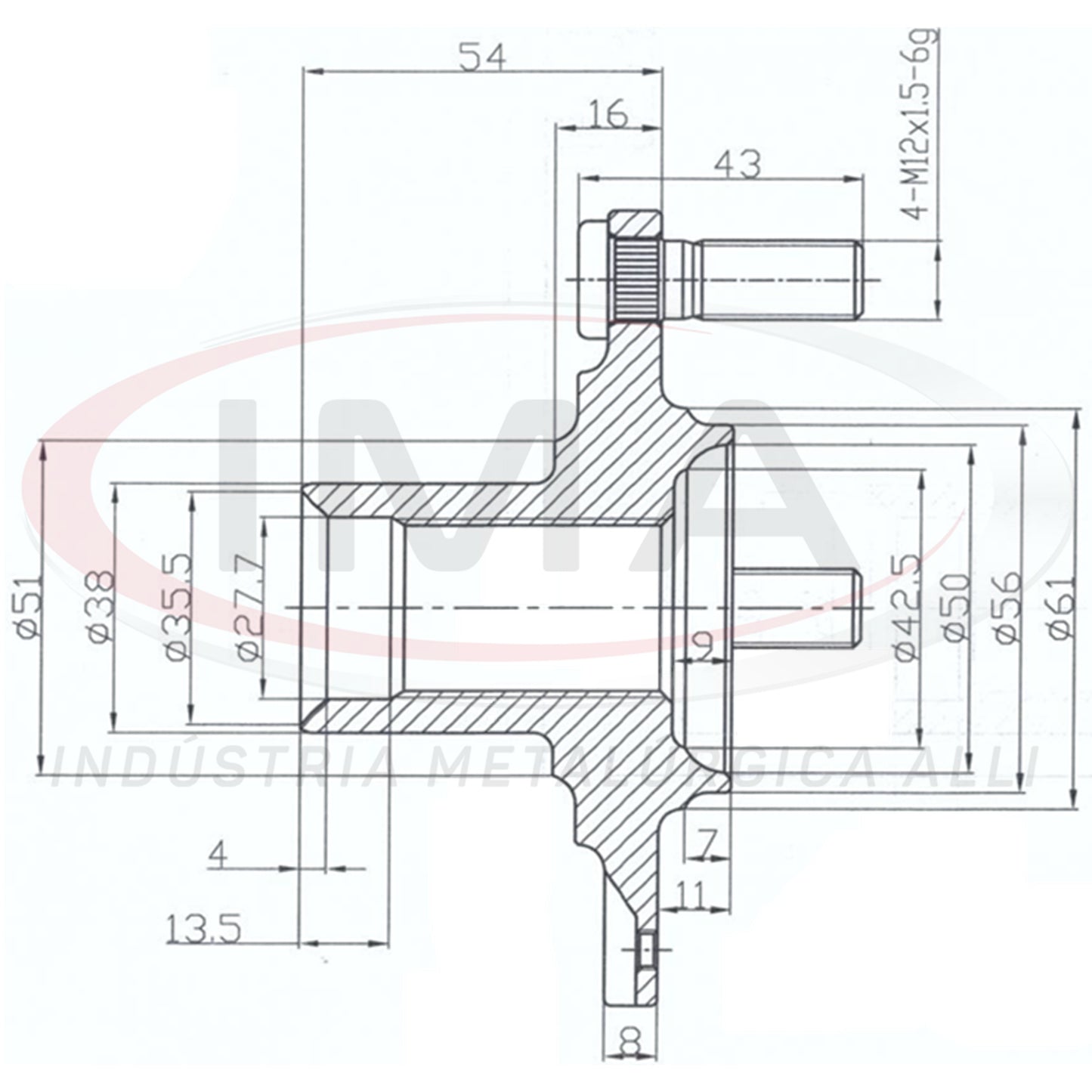 Front Wheel Hub (forged)
