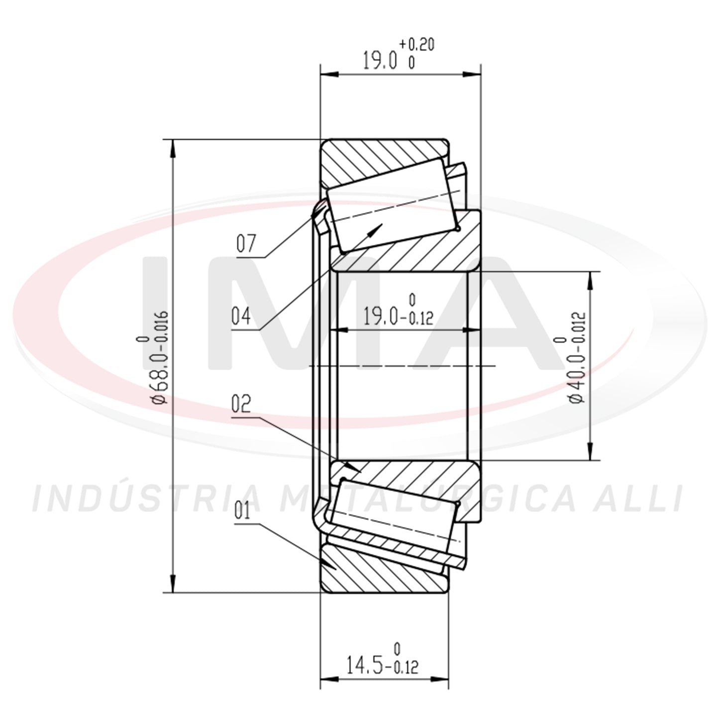 Front and Rear Wheel Bearing Cap/Cone