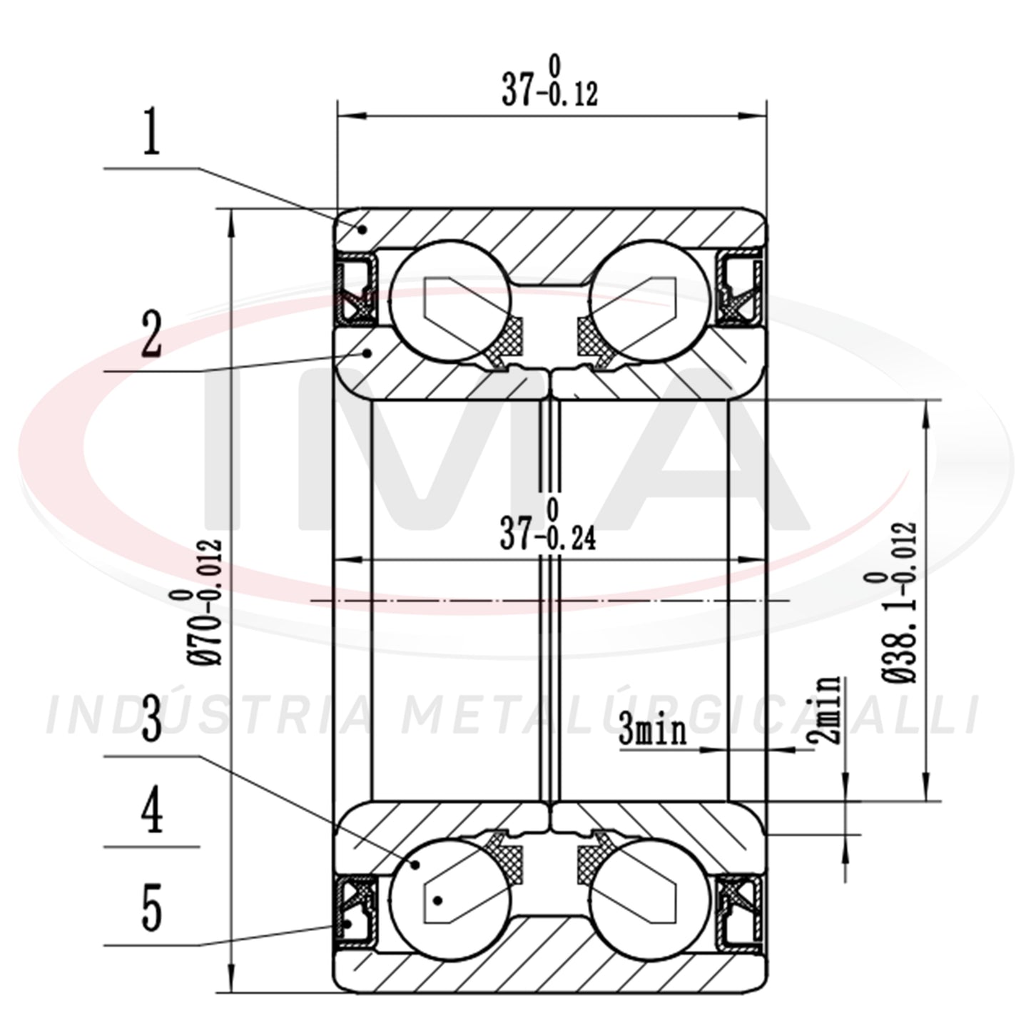 Double Front Wheel Bearing
