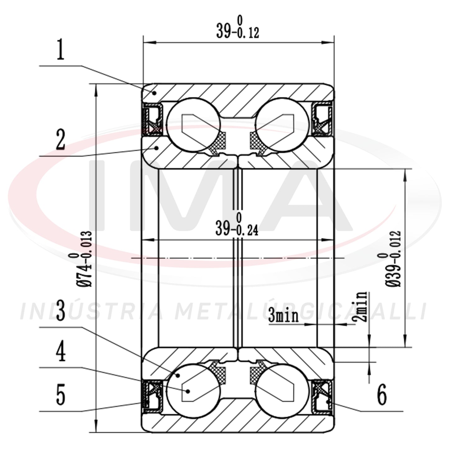 Front Wheel Bearing with Dual ABS