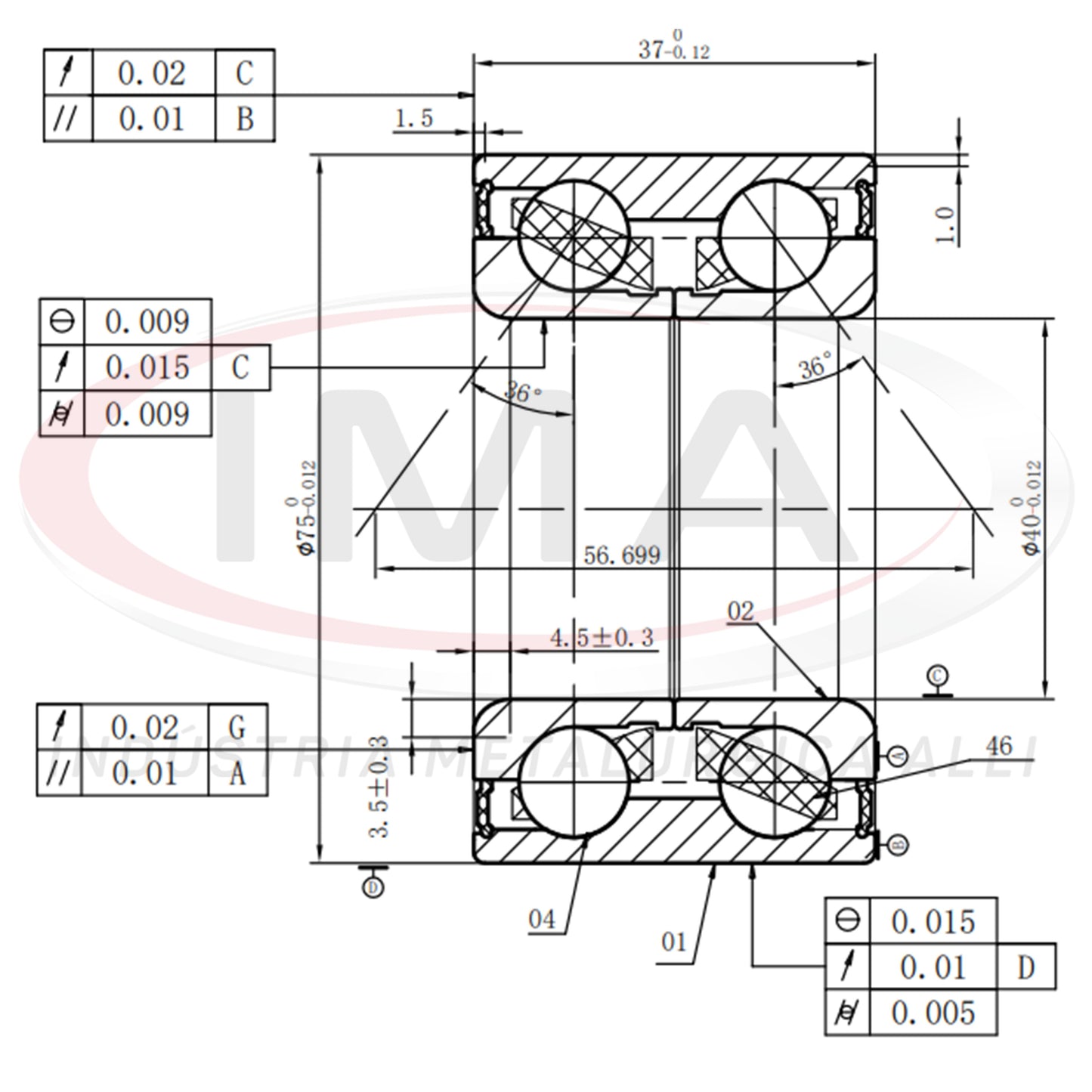 Double Front Wheel Bearing
