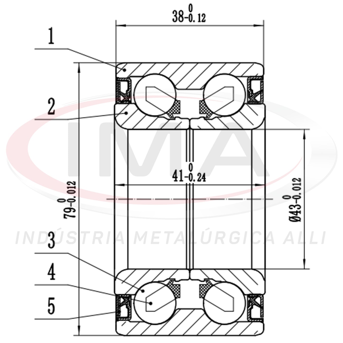 Rolamento Roda Dianteira S/ABS DUPLO
