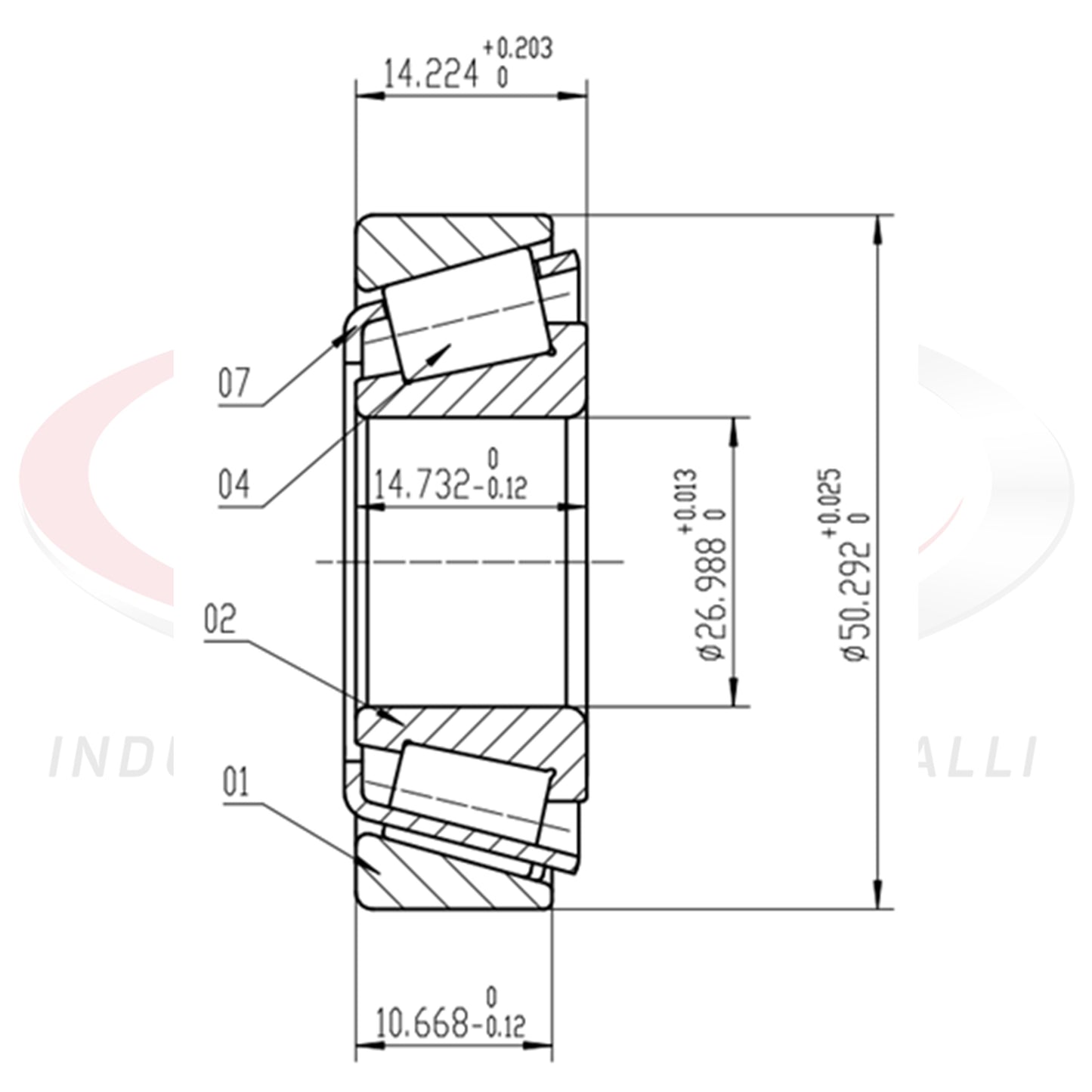 Front and Rear Wheel Bearing Cap/Cone