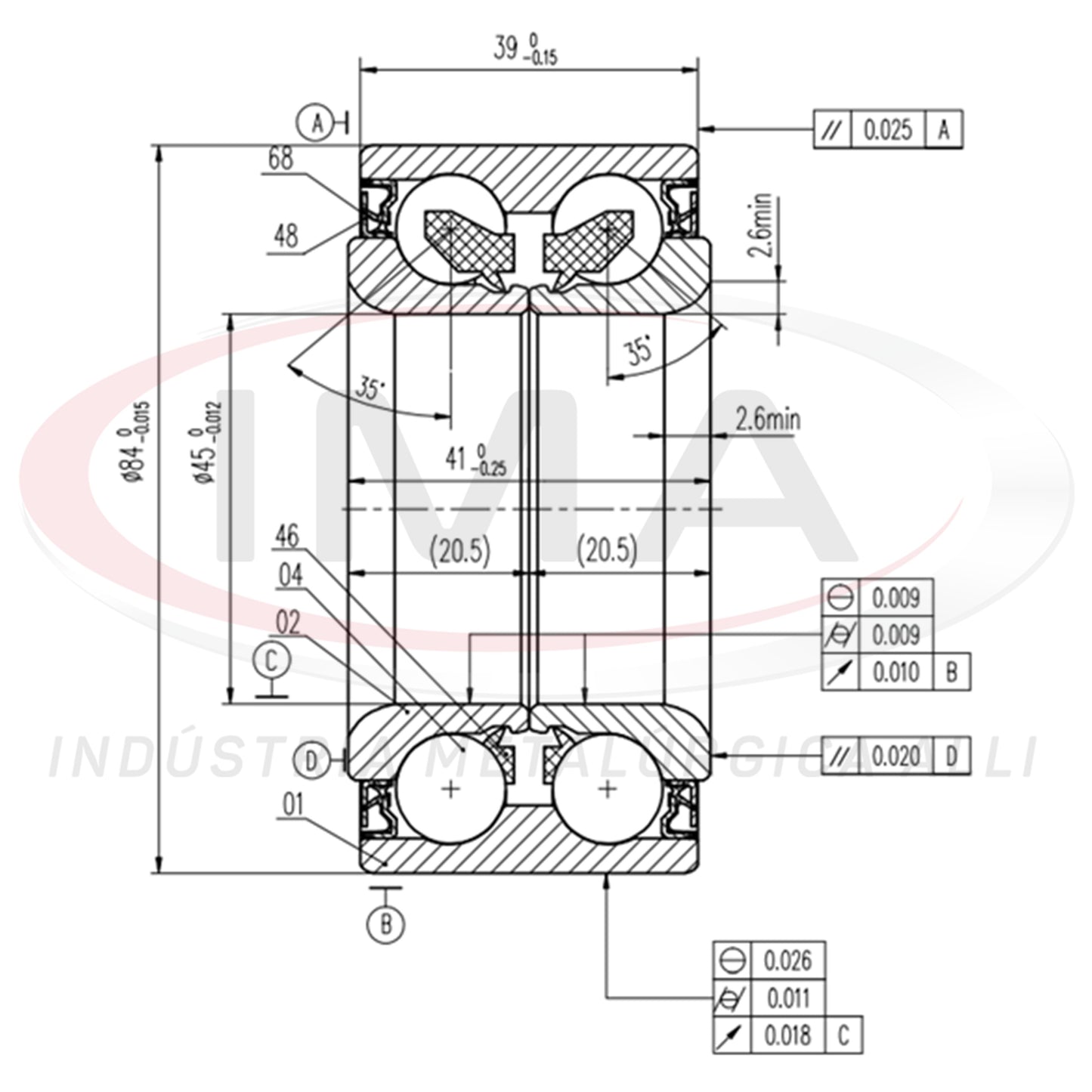 Double Front Wheel Bearing