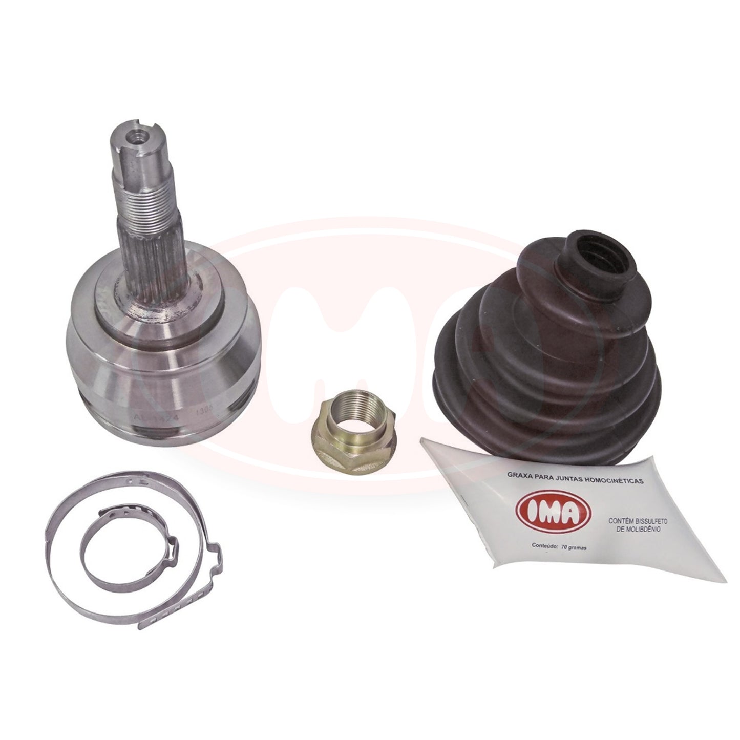 Constant Velocity Joint - Internal Spline Channel on Top - Total Height 136mm