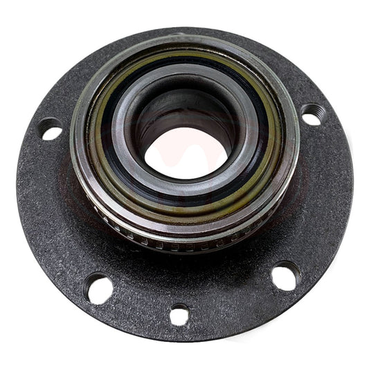 Front wheel hub (forged) with bearing - bearing hole 37mm - 5 holes