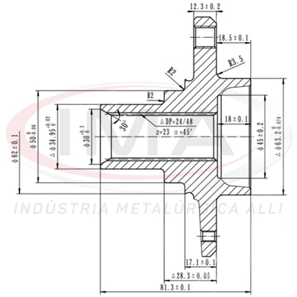 Front Wheel Hub (forged)