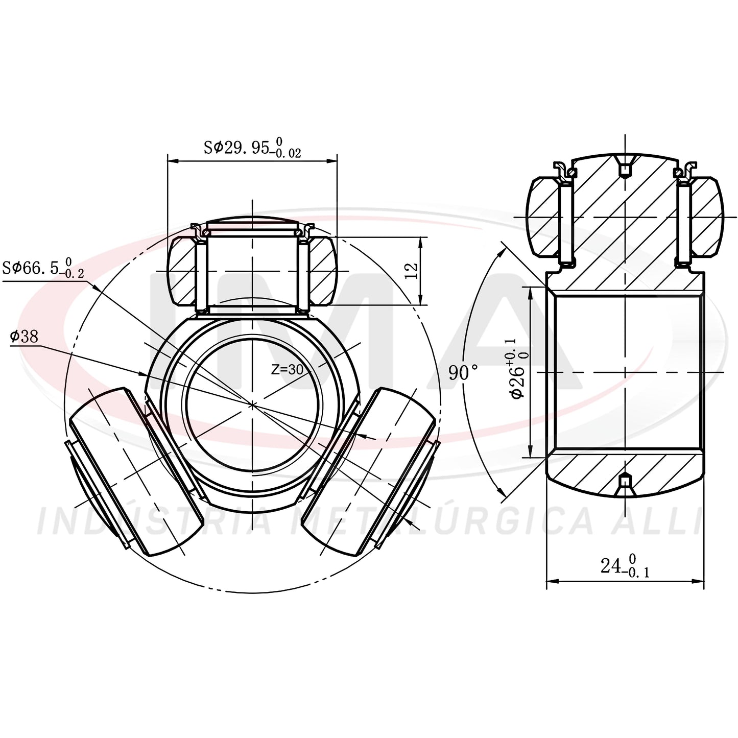 Tripod Joint (Unified with AL-956)