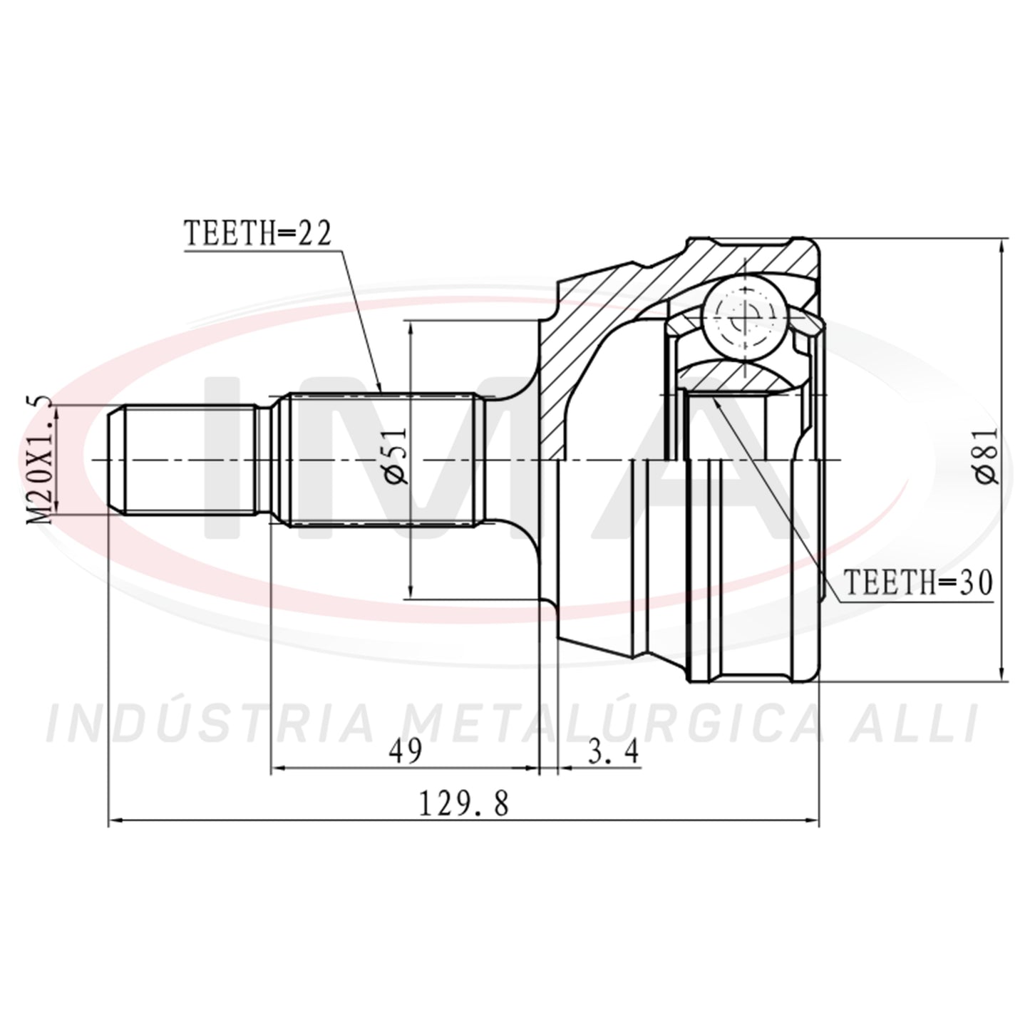 Constant Velocity Joint (Unified with AL-1012 / AL-1030)