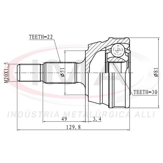 Constant Velocity Joint (Unified with AL-1012 / AL-1030)