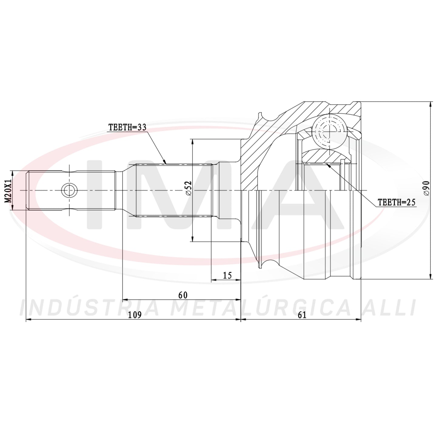 Constant Velocity Joint (Unified with AL-1026)