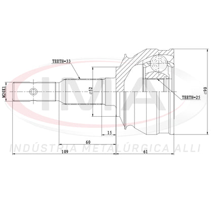 Constant Velocity Joint (Unified with AL-1026)