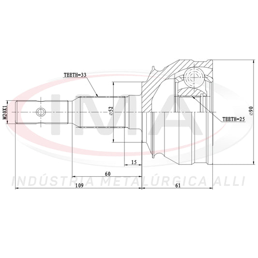 Constant Velocity Joint (Unified with AL-1026)