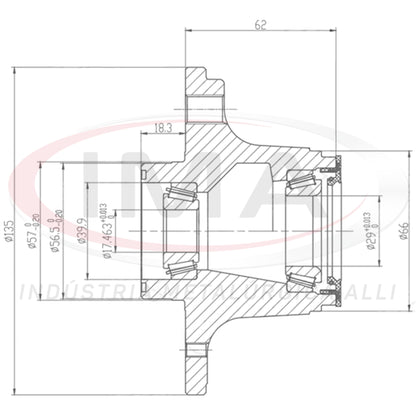 Rear Wheel Hub with Bearing