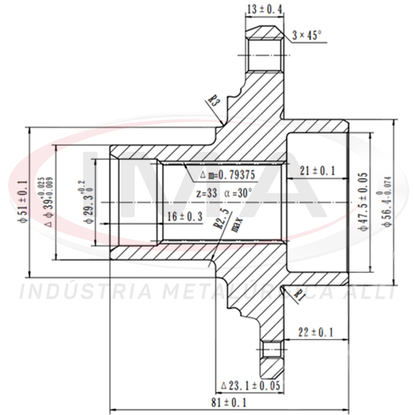 Front Wheel Hub (forged)