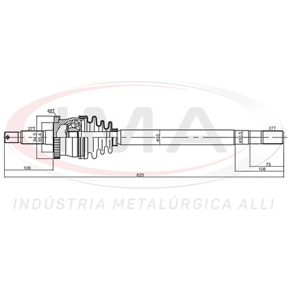 Complete Half Shaft - Right Side