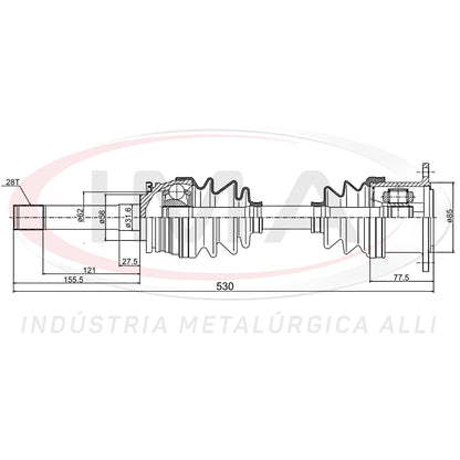 Complete Half Shaft - Right Side