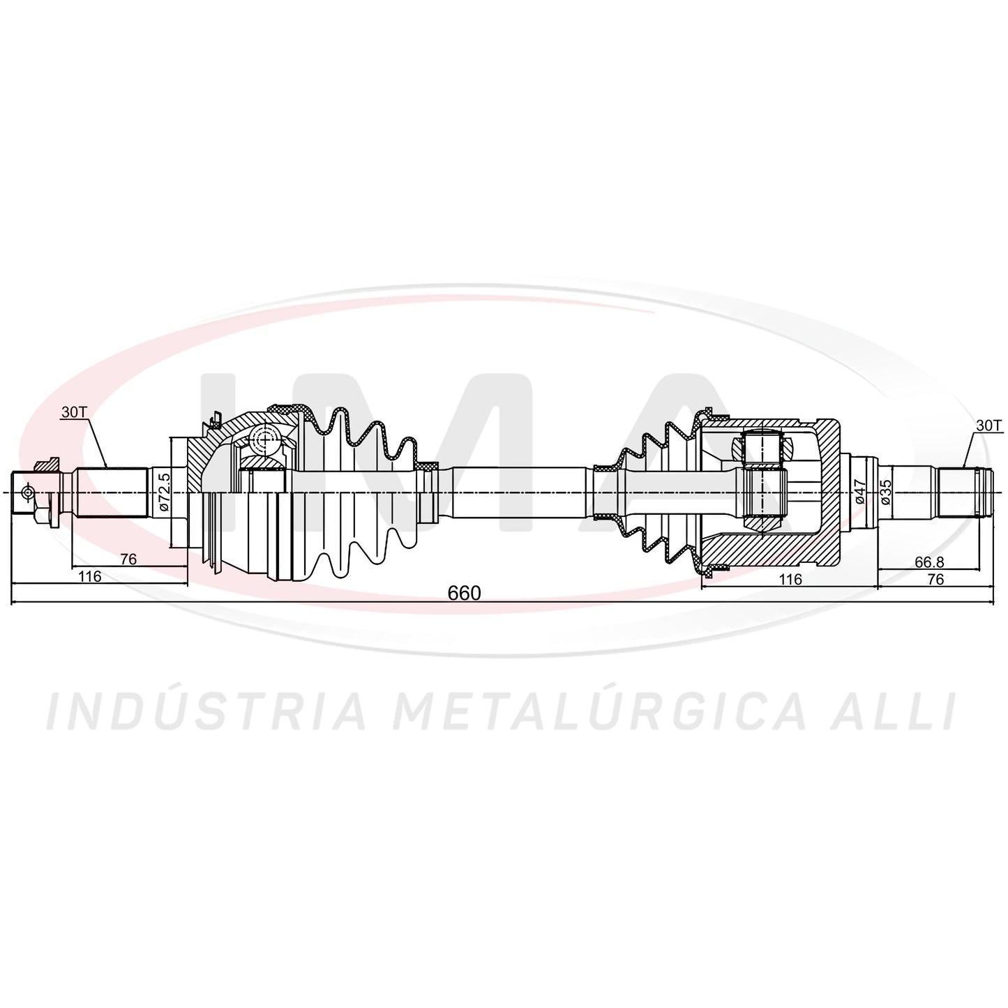 Complete Half Shaft - Right and Left Side