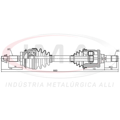 Complete Half Shaft - Right and Left Side