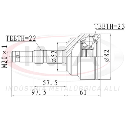 Constant Velocity Joint (Unified with AL-1436)