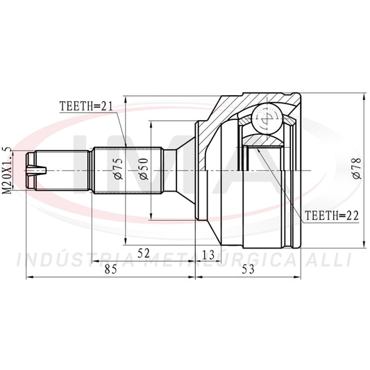 Constant Velocity Joint (Unified with AL-1899)