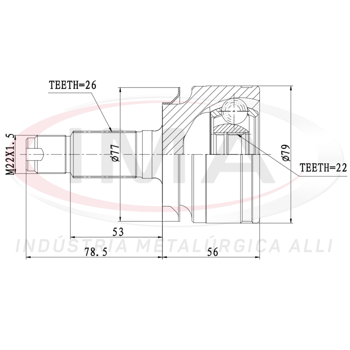 Constant Velocity Joint (Unified with AL-1515)