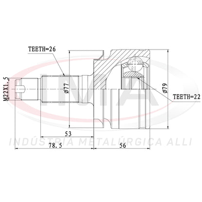 Constant Velocity Joint (Unified with AL-1515)