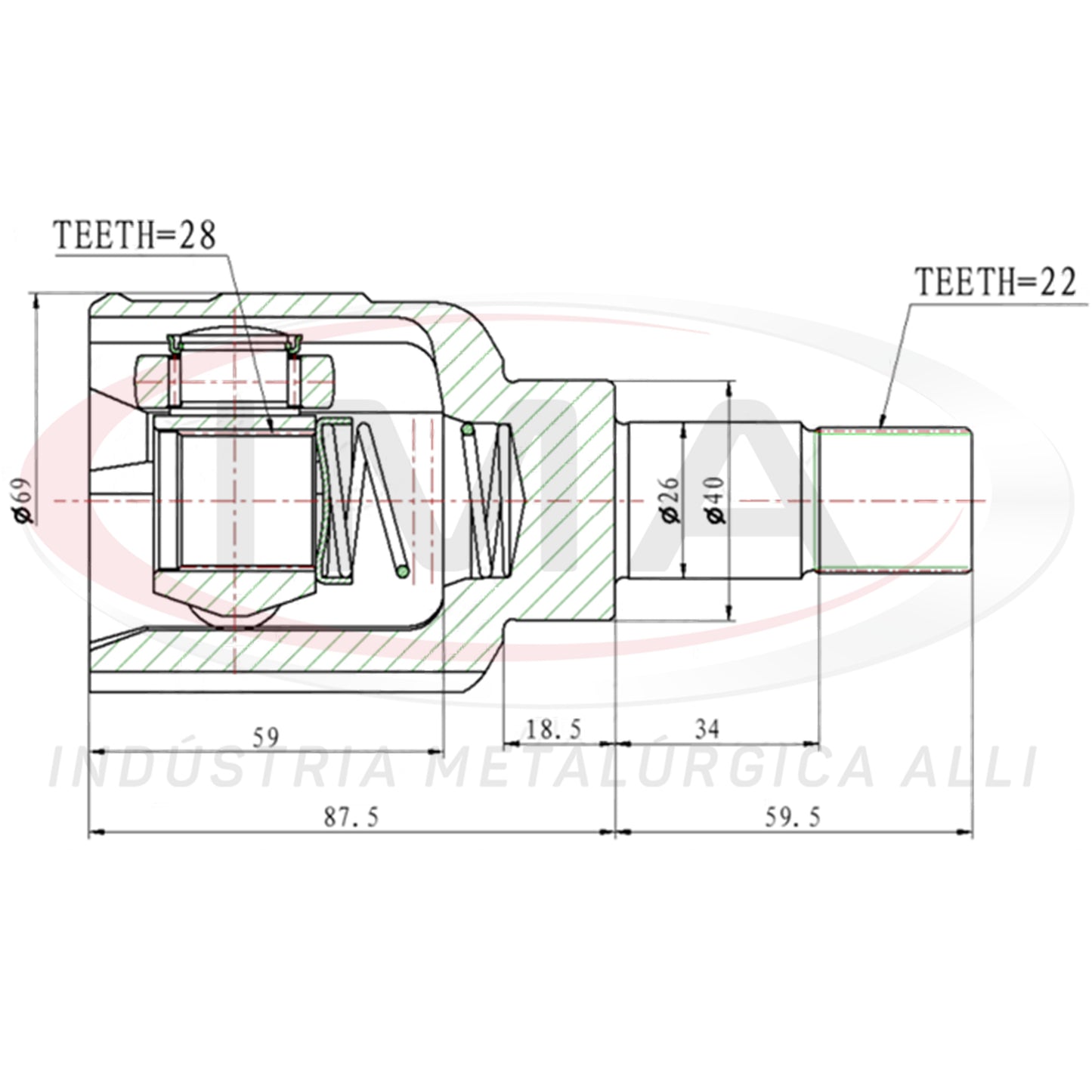 Tulip Fork - Left Side (Trizeta AL-871)