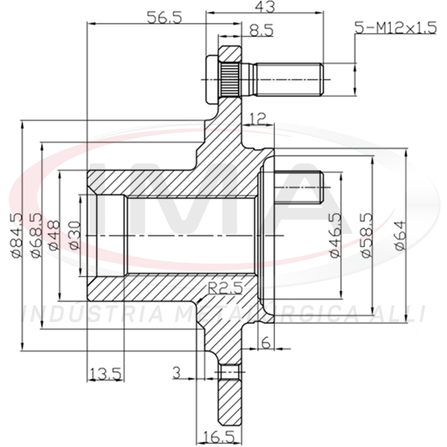 Front Wheel Hub (forged)