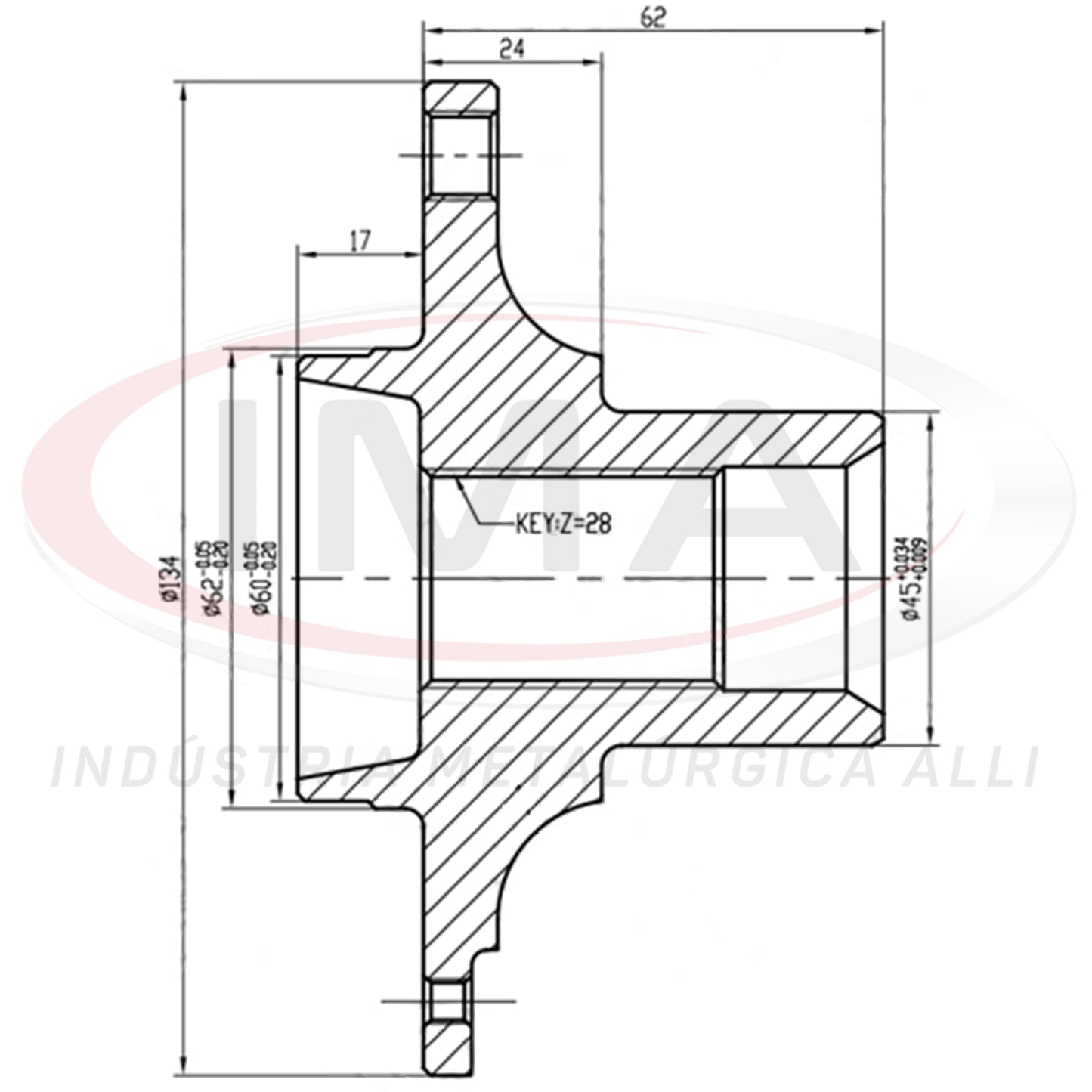 Front Wheel Hub (forged)