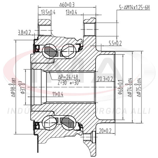 Front Wheel Hub with Bearing (forged)