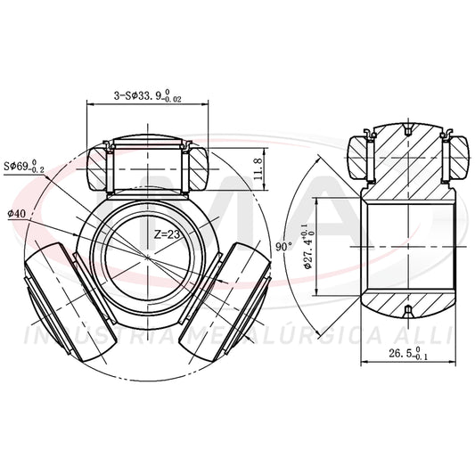 Tripod Joint (Unified with AL-874)