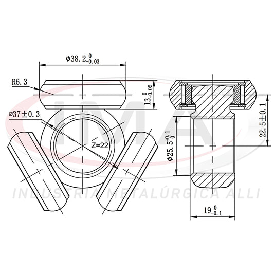 Tripod Joint (Trizeta) - Unified with AL-4064