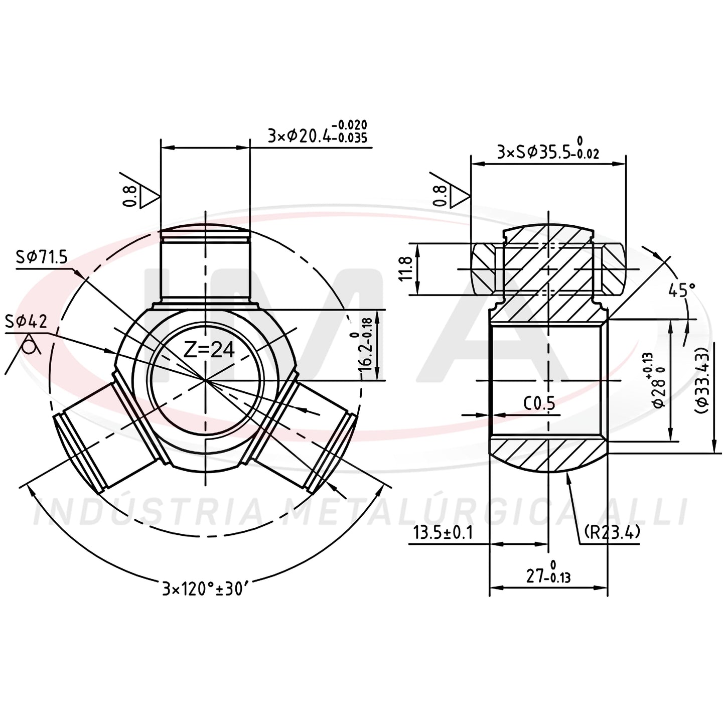 Tripod Joint (Unified with AL-55)