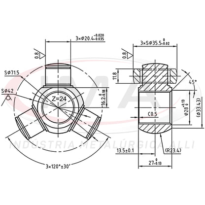 Tripod Joint (Unified with AL-55)