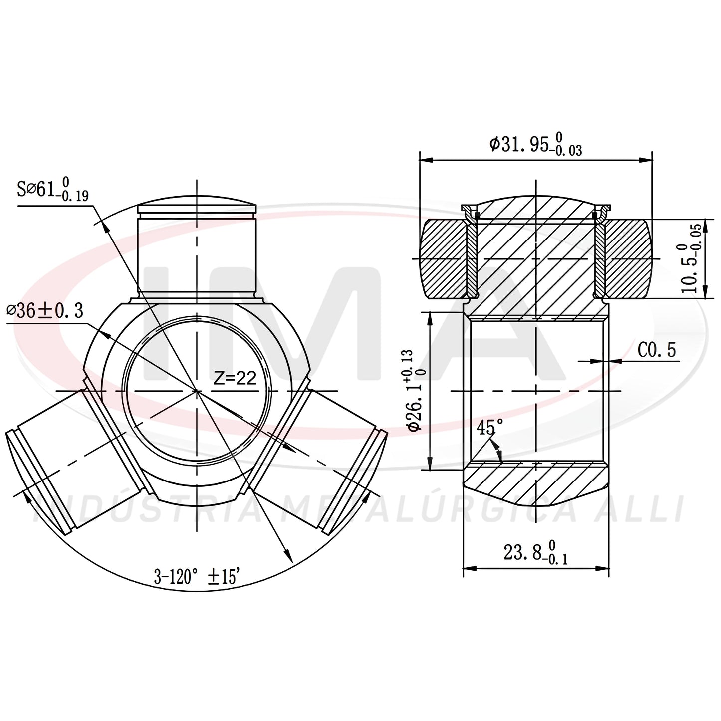 Trizeta (Tripod Joint) - Unified AL-19
