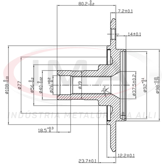 Front Wheel Hub (forged)