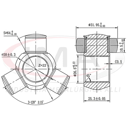 Trizeta (Tripod Joint) - Unified AL-989