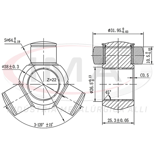 Trizeta (Tripod Joint) - Unified AL-989