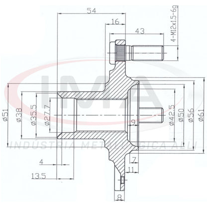 Front Wheel Hub (forged)