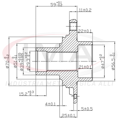 Front Wheel Hub (forged)