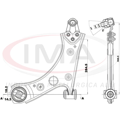 Front Lower Suspension Arm - Right Side - With Ball Joint