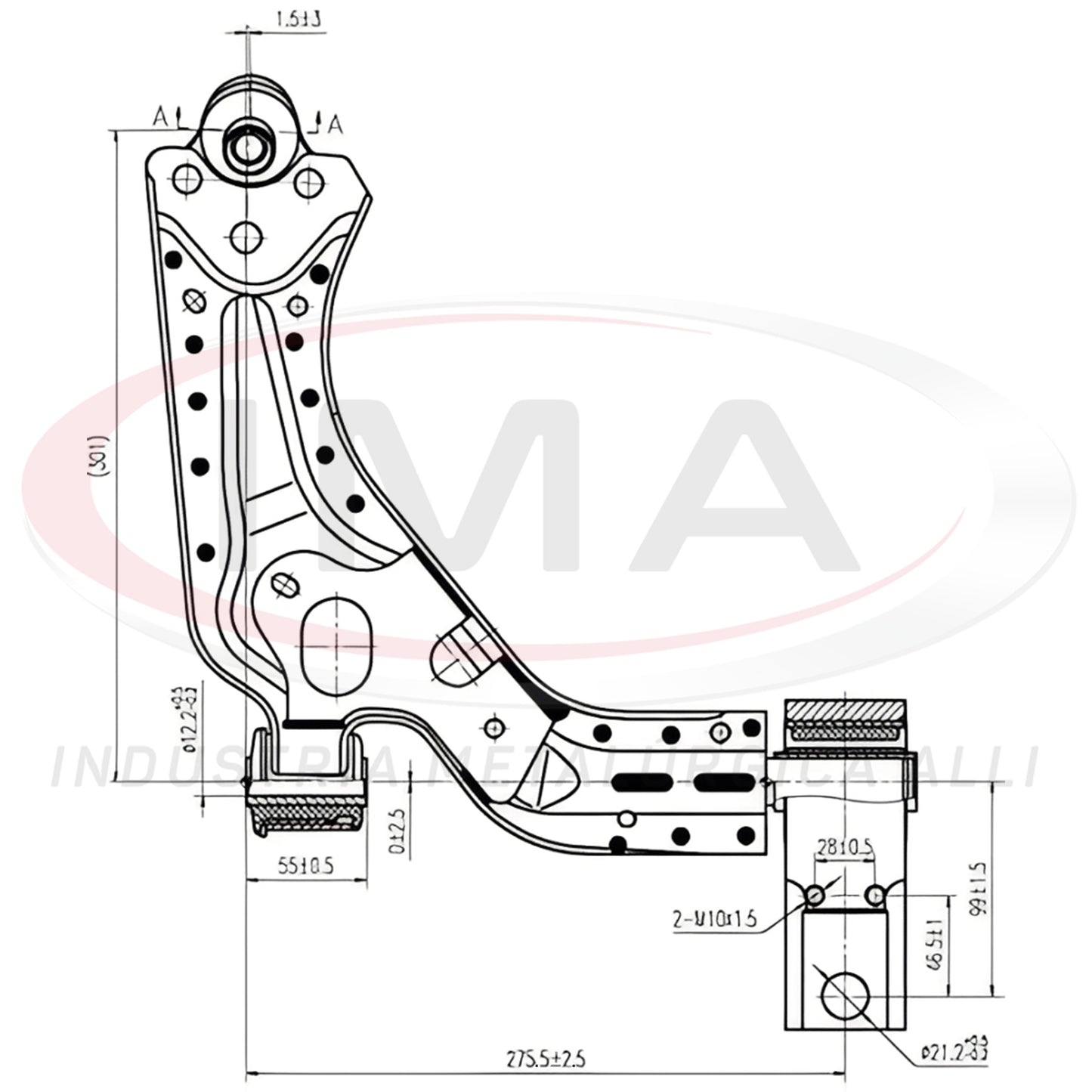 Front Lower Suspension Arm - Right Side - With Ball Joint