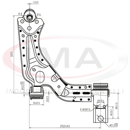 Front Lower Suspension Arm - Right Side - With Ball Joint